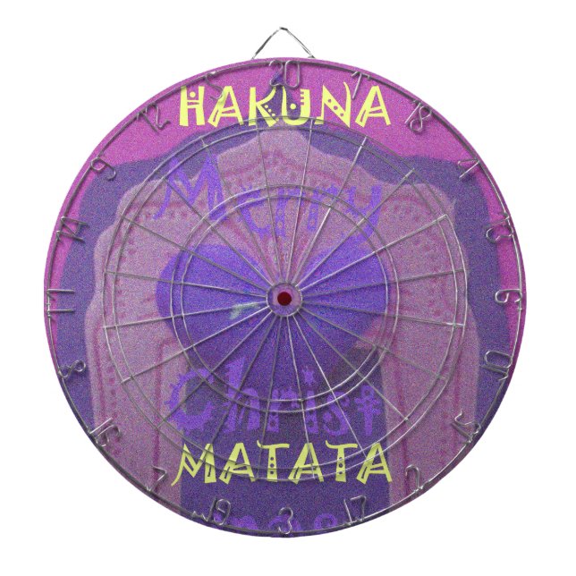 Hakuna Matata Merry Christmas Love  Design.jpg Dartboard (Front)