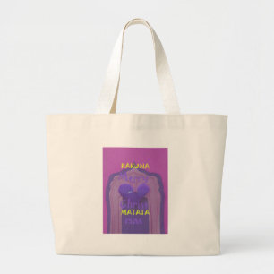 Hakuna Matata Merry Christmas Love Design.jpg Large Tote Bag