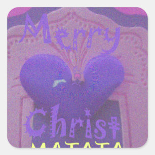 Hakuna Matata Merry Christmas Love  Design.jpg Square Sticker