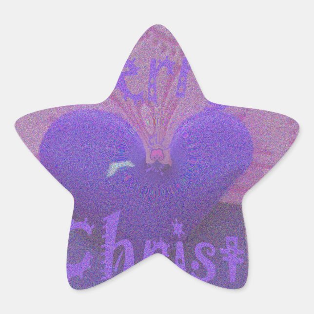 Hakuna Matata Merry Christmas Love  Design.jpg Star Sticker (Front)