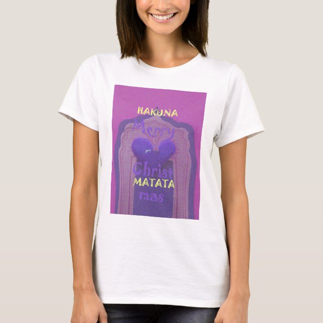 Hakuna Matata Merry Christmas Love  Design.jpg T-Shirt (Front)