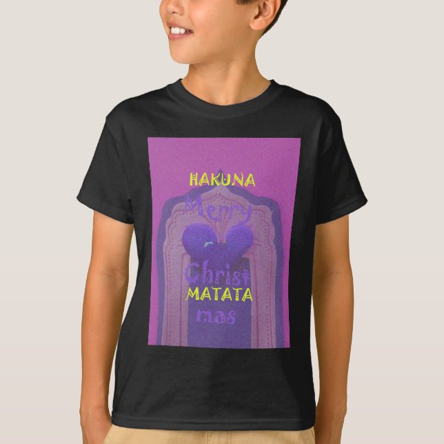 Hakuna Matata Merry Christmas Love  Design.jpg T-Shirt (Front)