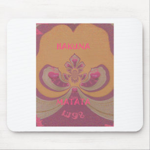 Hakuna Matata Merry Christmas lovely hearts design Mouse Pad