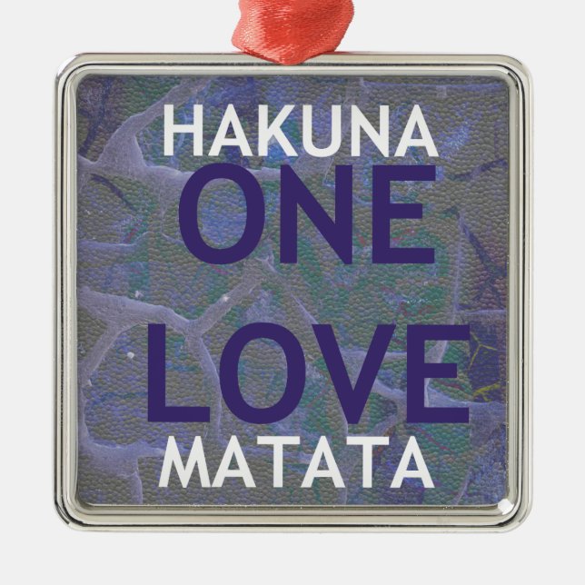 HAKUNA MATATA METAL TREE DECORATION (Front)