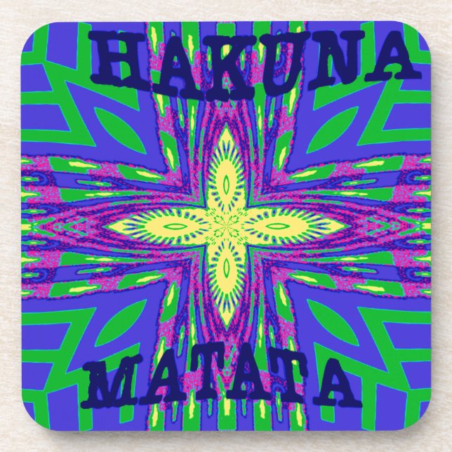 Hakuna matata Mombasa Kanga Coaster (Front)