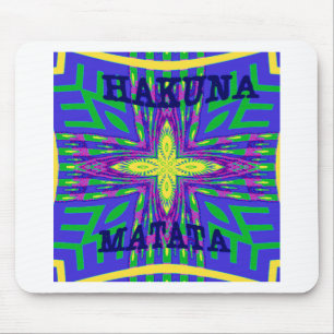 Hakuna matata Mombasa Kanga Mouse Pad