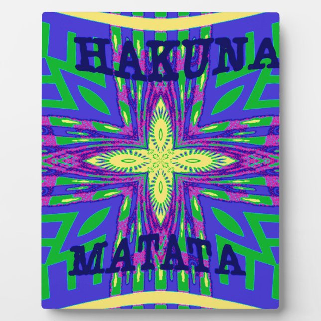 Hakuna matata Mombasa Kanga Plaque (Front)