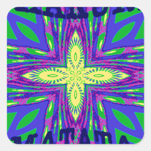 Hakuna matata Mombasa Kanga Square Sticker