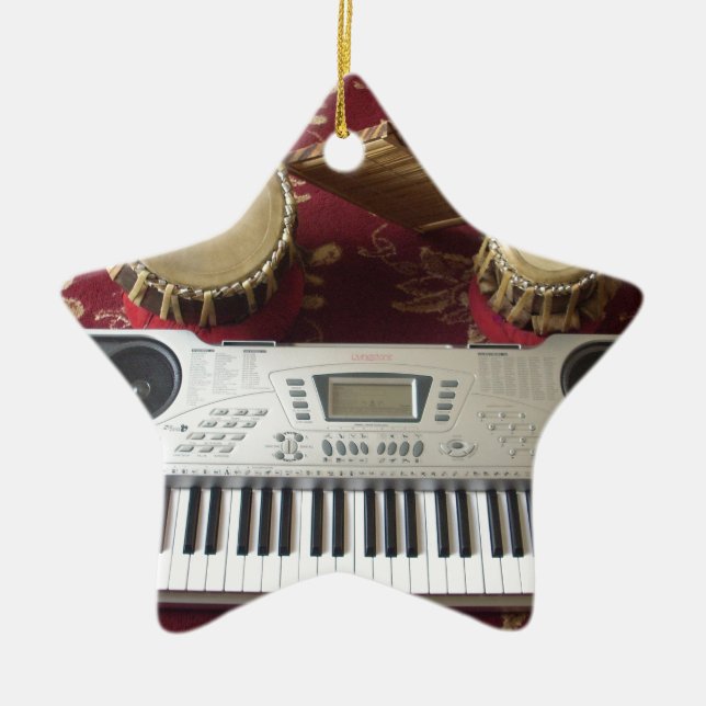 Hakuna Matata Music Makers.JPG Ceramic Tree Decoration (Front)
