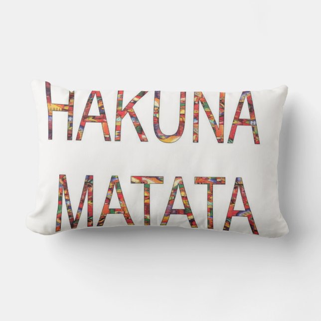 Hakuna Matata No Problem Lumbar Cushion (Front)
