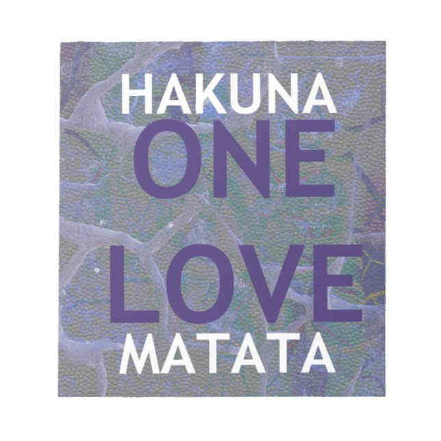 HAKUNA MATATA NOTEPAD (Front)