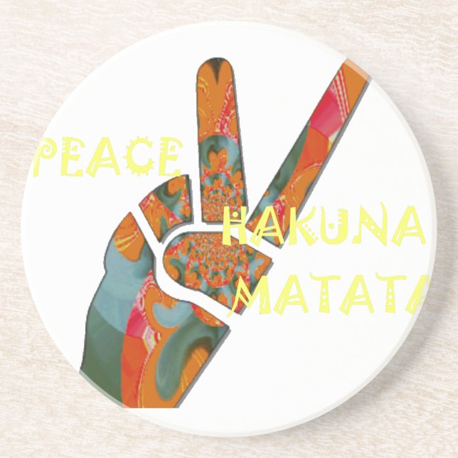 Hakuna Matata Peace Coaster (Front)