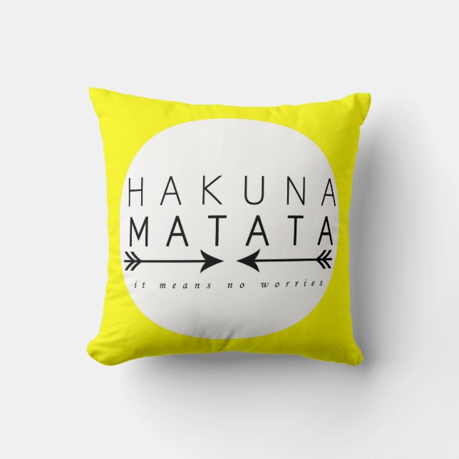Hakuna Matata Pillow (Front)