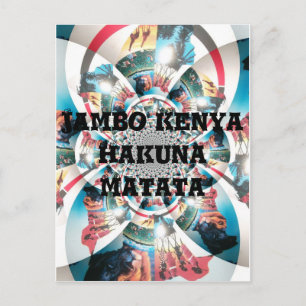 Hakuna Matata Postcard Vertical Template