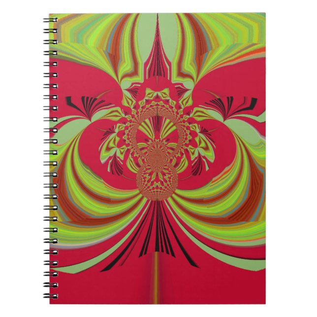 Hakuna Matata red yellow design Notebook (Front)