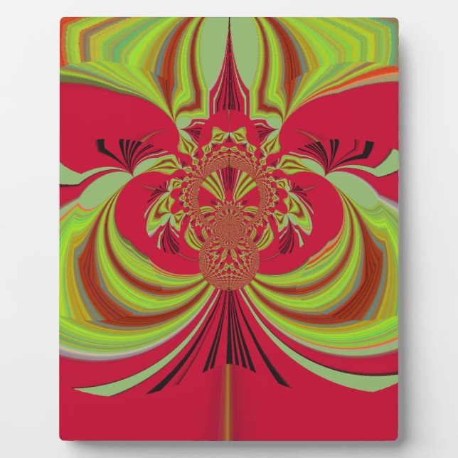 Hakuna Matata red yellow design Plaque (Front)