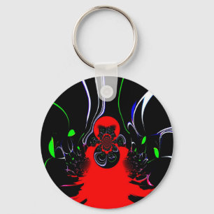 Hakuna Matata Retro Magical Art Colours.jpg Key Ring
