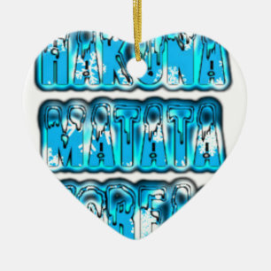 Hakuna Matata South Korea Art Print/Graphic Ceramic Tree Decoration