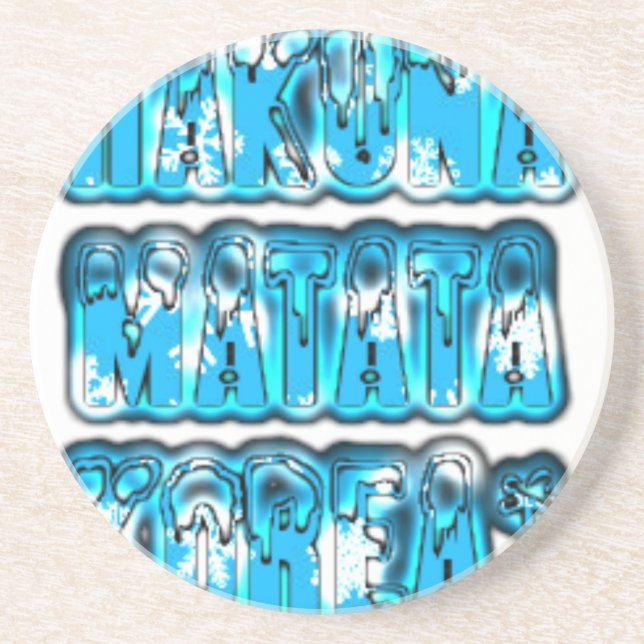 Hakuna Matata South Korea Art Print/Graphic Coaster (Front)