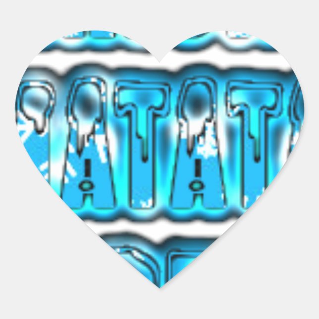 Hakuna Matata South Korea Art Print/Graphic Heart Sticker (Front)