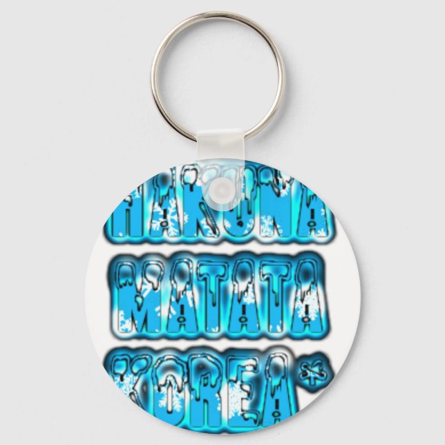 Hakuna Matata South Korea Art Print/Graphic Key Ring (Front)