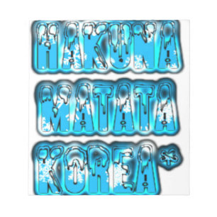 Hakuna Matata South Korea Art Print/Graphic Notepad
