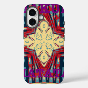 Hakuna Matata Text Hope Abstract Art Print Design iPhone 16 Case