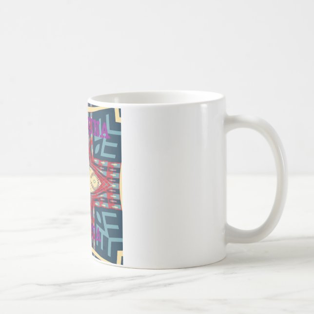 Hakuna Matata Text Hope Abstract Art Print Design Coffee Mug (Right)