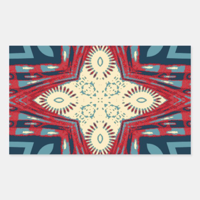 Hakuna Matata Text Hope Abstract Art Print Design Rectangular Sticker (Front)