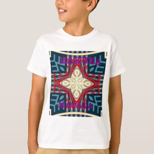 Hakuna Matata Text Hope Abstract Art Print Design T-Shirt