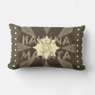 Hakuna Matata urban fantastic Vector Floral design Lumbar Cushion