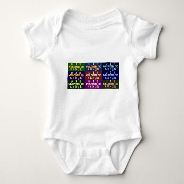 Hakuna Matata Welcome to Kenya.png Baby Bodysuit (Front)