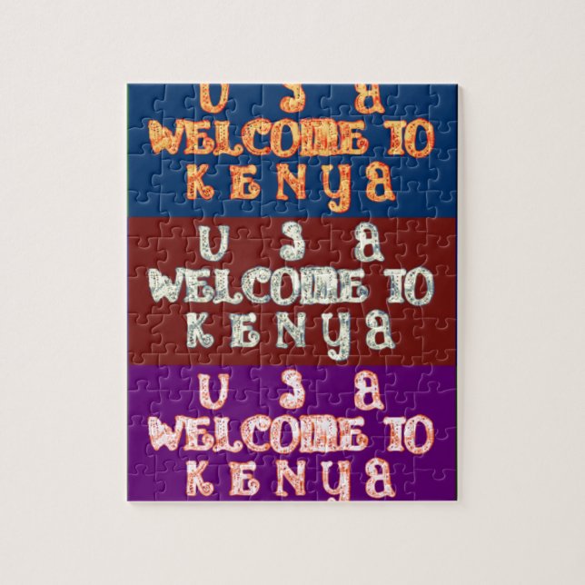 Hakuna Matata Welcome to Kenya.png Jigsaw Puzzle (Vertical)