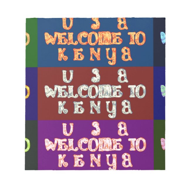 Hakuna Matata Welcome to Kenya.png Notepad (Front)