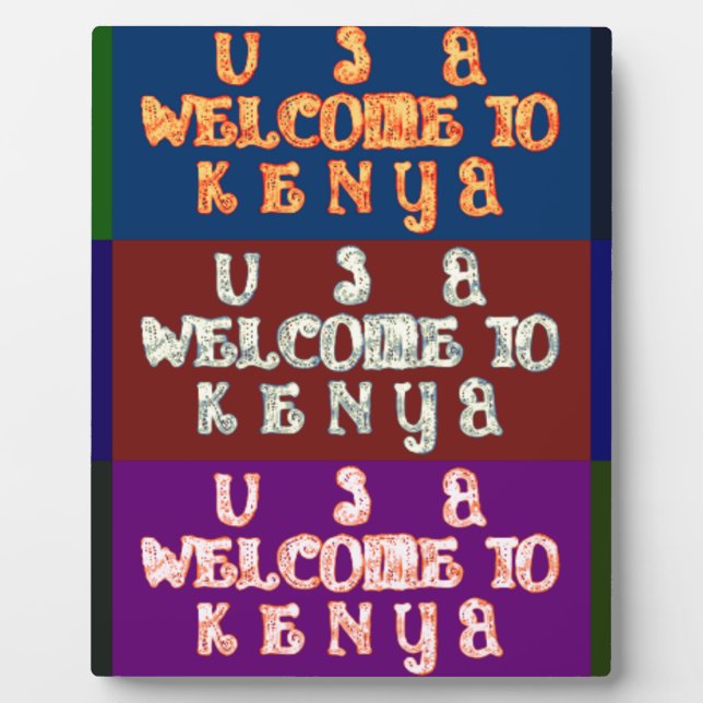 Hakuna Matata Welcome to Kenya.png Plaque (Front)