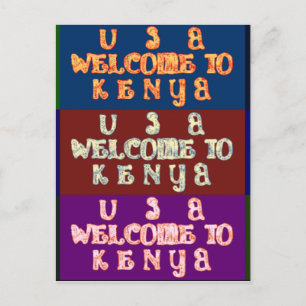 Hakuna Matata Welcome to Kenya.png Postcard