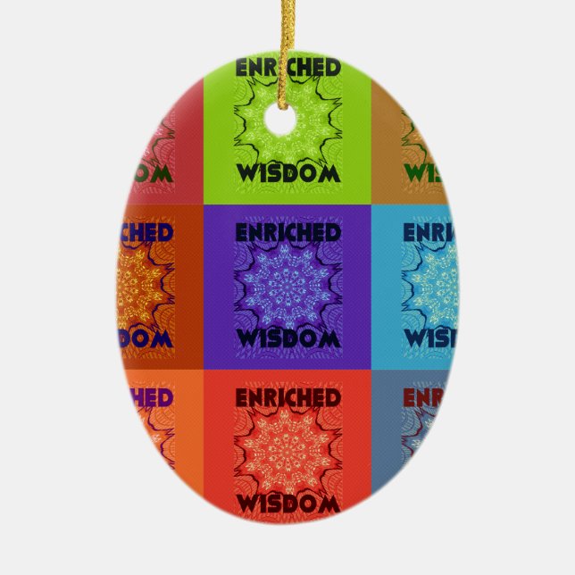 Hakuna Matata Wisdom Enriched Ceramic Ornament (Front)