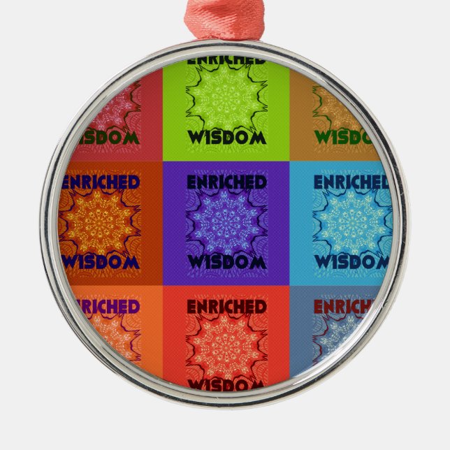 Hakuna Matata Wisdom Enriched Metal Tree Decoration (Front)