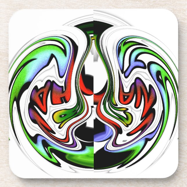 Hakuna Matata with Abstract Whirl and Gradients Coaster (Front)