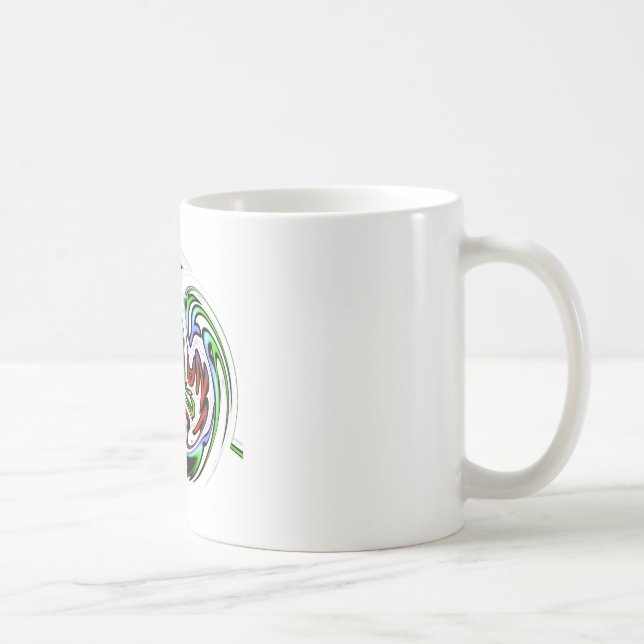 Hakuna Matata with Abstract Whirl and Gradients Coffee Mug (Right)