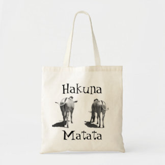 Hakuna Matata zebra tail bag