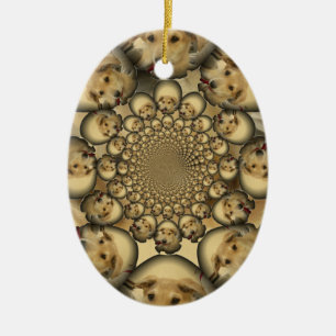 Hakuna Matta Puppies and Dogs infinity amazing sty Ceramic Ornament