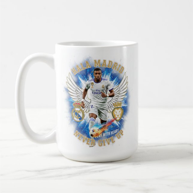 Hala Madrid Kylian Mb Never Give Up Mug (Left)