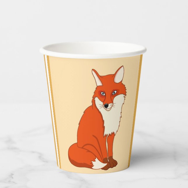 Hala the  Fox Paper Cup (Front)