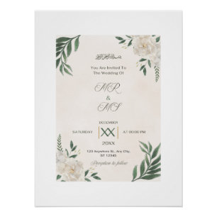 halal marriage , WEDDINGS INVITATION  Poster