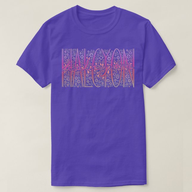Halcyon Lettering Design T-Shirt (Design Front)