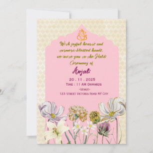 Haldi Ceremony Invitations 