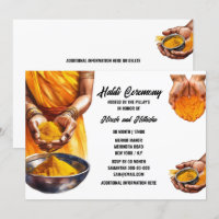 Haldi hands turmeric Indian wedding ceremony chic
