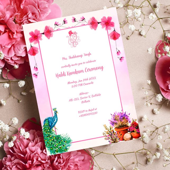 Haldi Kumkum Ceremony Invitation (Creator Uploaded)