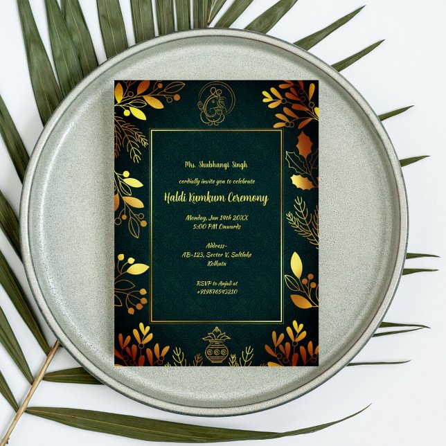 Haldi Kumkum Ceremony Invitation (Creator Uploaded)